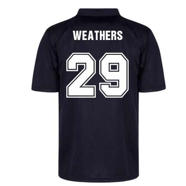 Everton 1995 Black Out Retro Shirt - Weathers #29 | Breathable Custom Fit