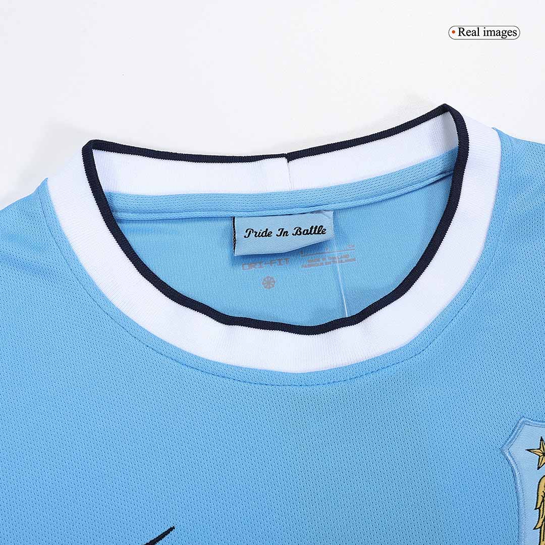 Retro 2013/14 Manchester City Home  Soccer Jersey Authentic Kit
