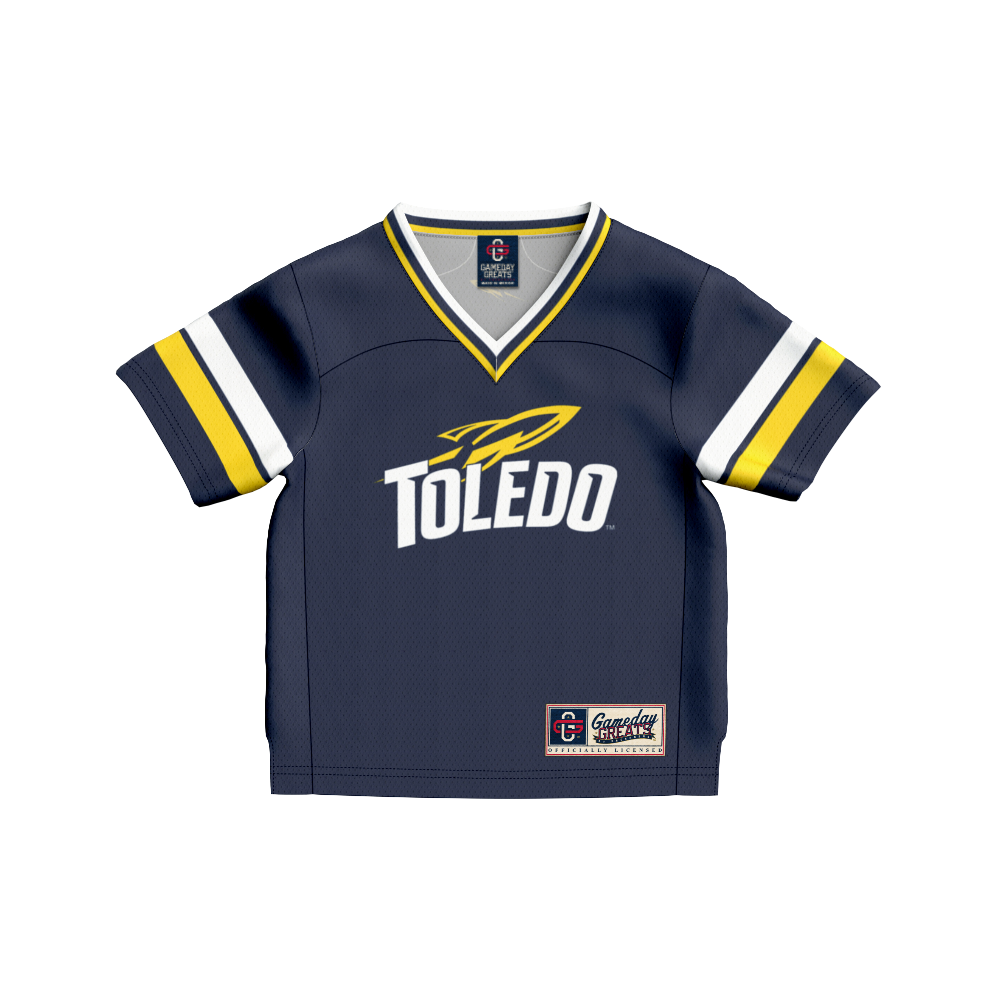 #1 Toledo Rockets GameDay Greats Toddler Lightweight Collegiate Football Fashion 2026 Season Football Jersey - Navy