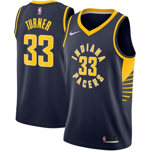 Elite IND NBA Swingman Jersey #33 Myles Turner 2024 Icon - Blue