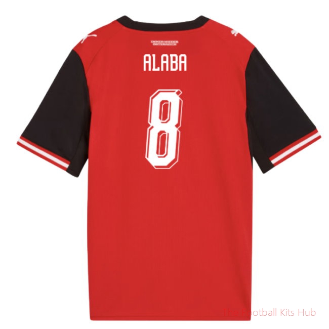 [EFS] 2026/27 Austria Home Shirt (Kids) (Alaba 8)