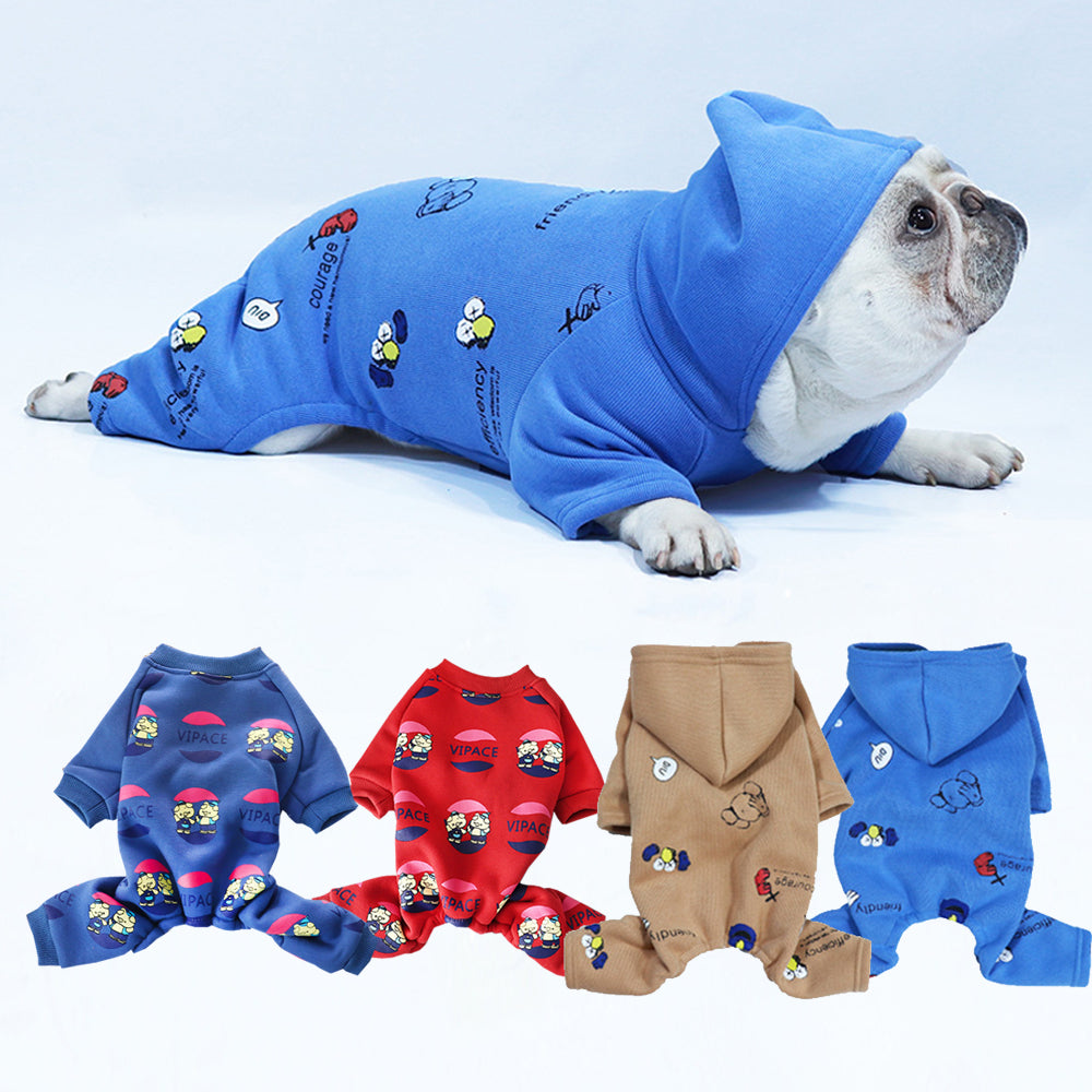 Culture-Inspired Cozybull French Bulldog Soft Fleece Winter Hoodie fo...
