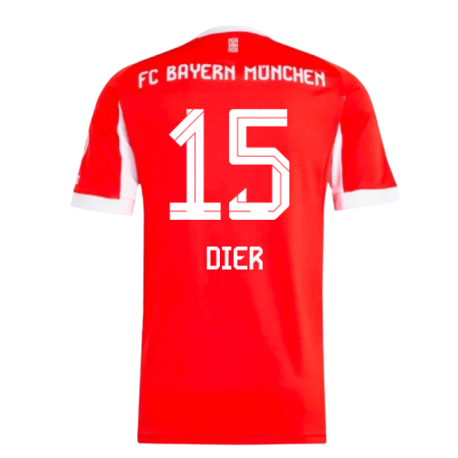 2025-2026 Bayern Home Kit (Dier 15) | Professional | High Quality