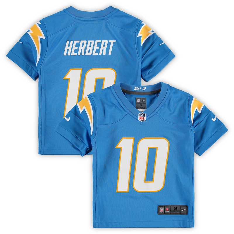 None Justin Herbert LA Chargers Sleek Genuine Jersey Football Apparel
