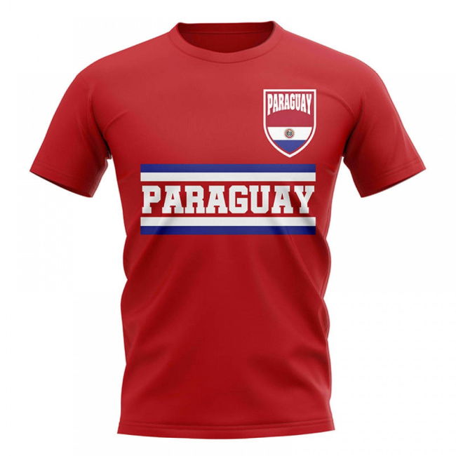 Premium Paraguay Core Football Country T-Shirt (Red) Jersey