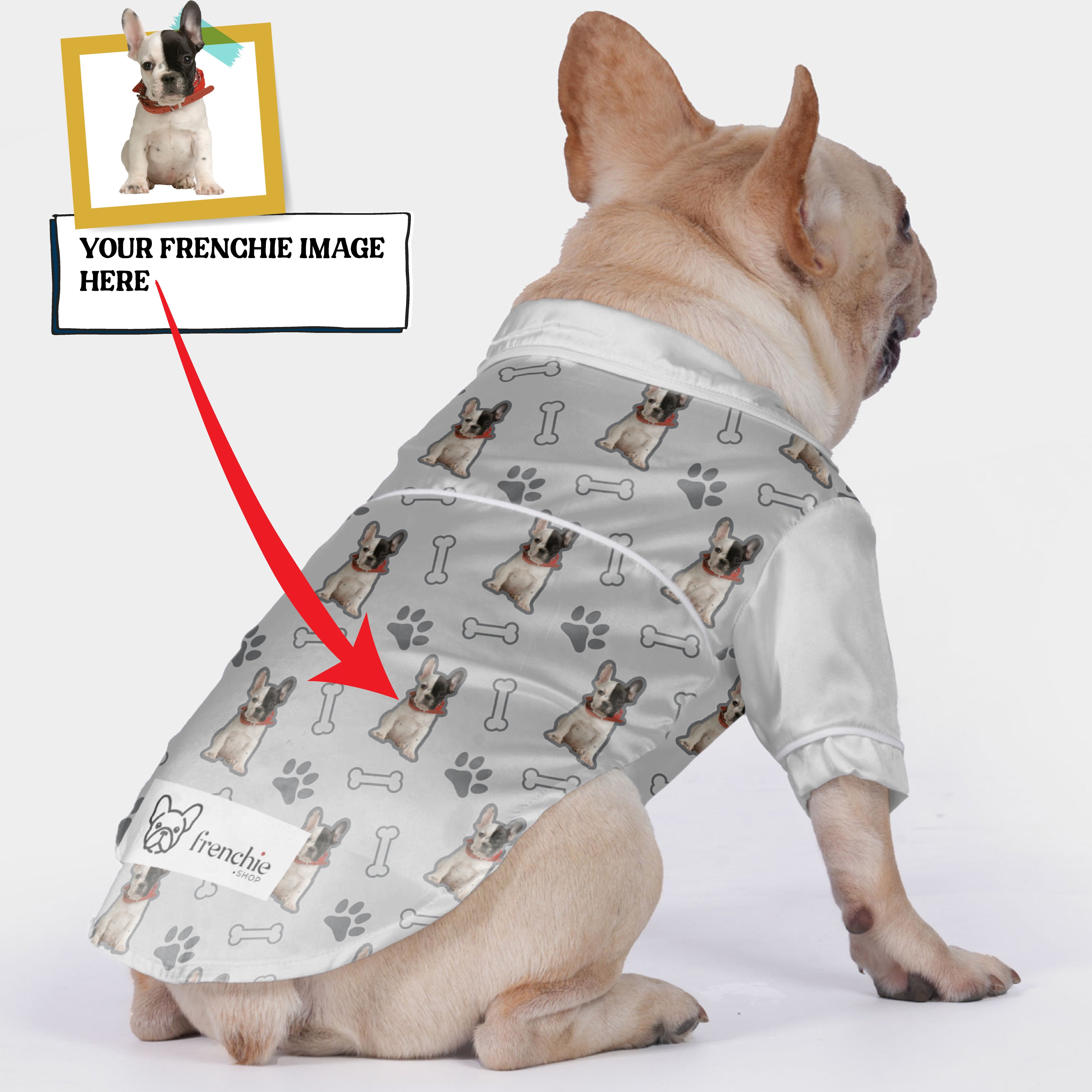 French Bulldog Personalized French Bulldog Pajamas With Your Frenchie's