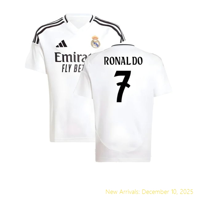 2024-2025 Real Madrid Home Shirt - High Quality Game Day (Ronaldo 7)...