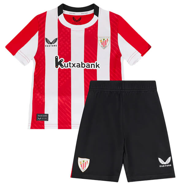 Kids Athletic Bilbao 2425 Home Soccer Kits ShirtShorts - Official