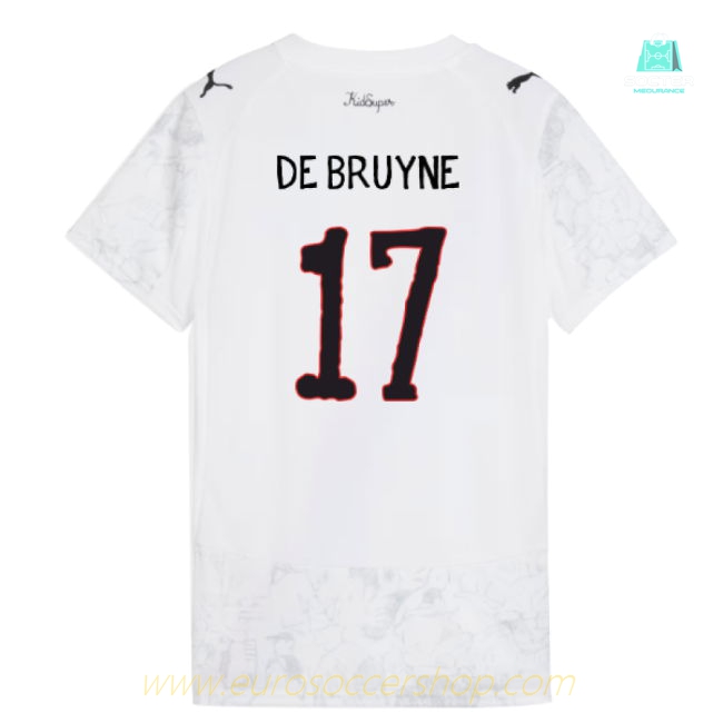 2025-2026 KIDSUPER x Manchester City CWC Shirt (White) - Womens (De Bruyne 17)
