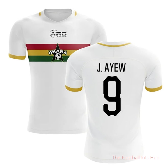 [LK] 2025/26 Ghana Away Football Shirt (J. Ayew 9)