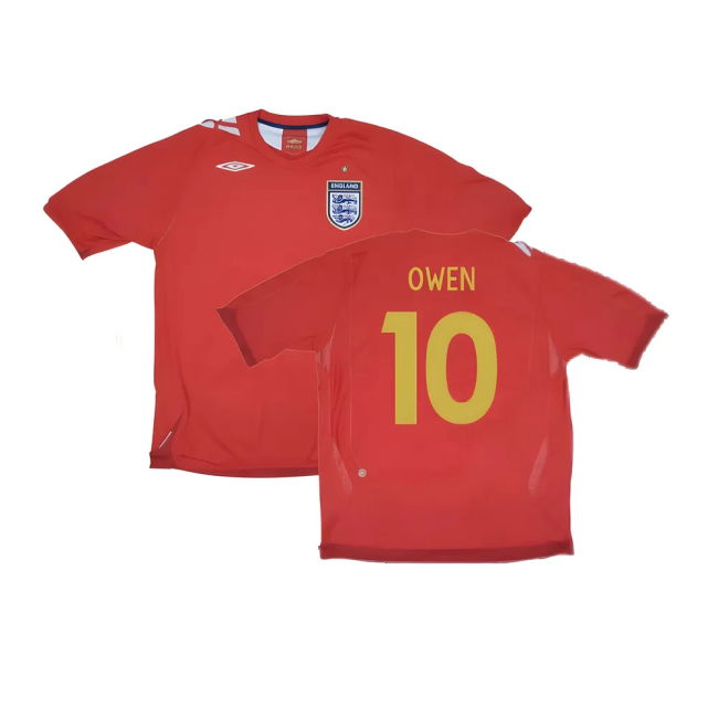 Authentic England 2006-08 Away Match Player Athletic Professional