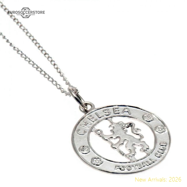 Chelsea FC Sterling Silver Pendant & Chain CR