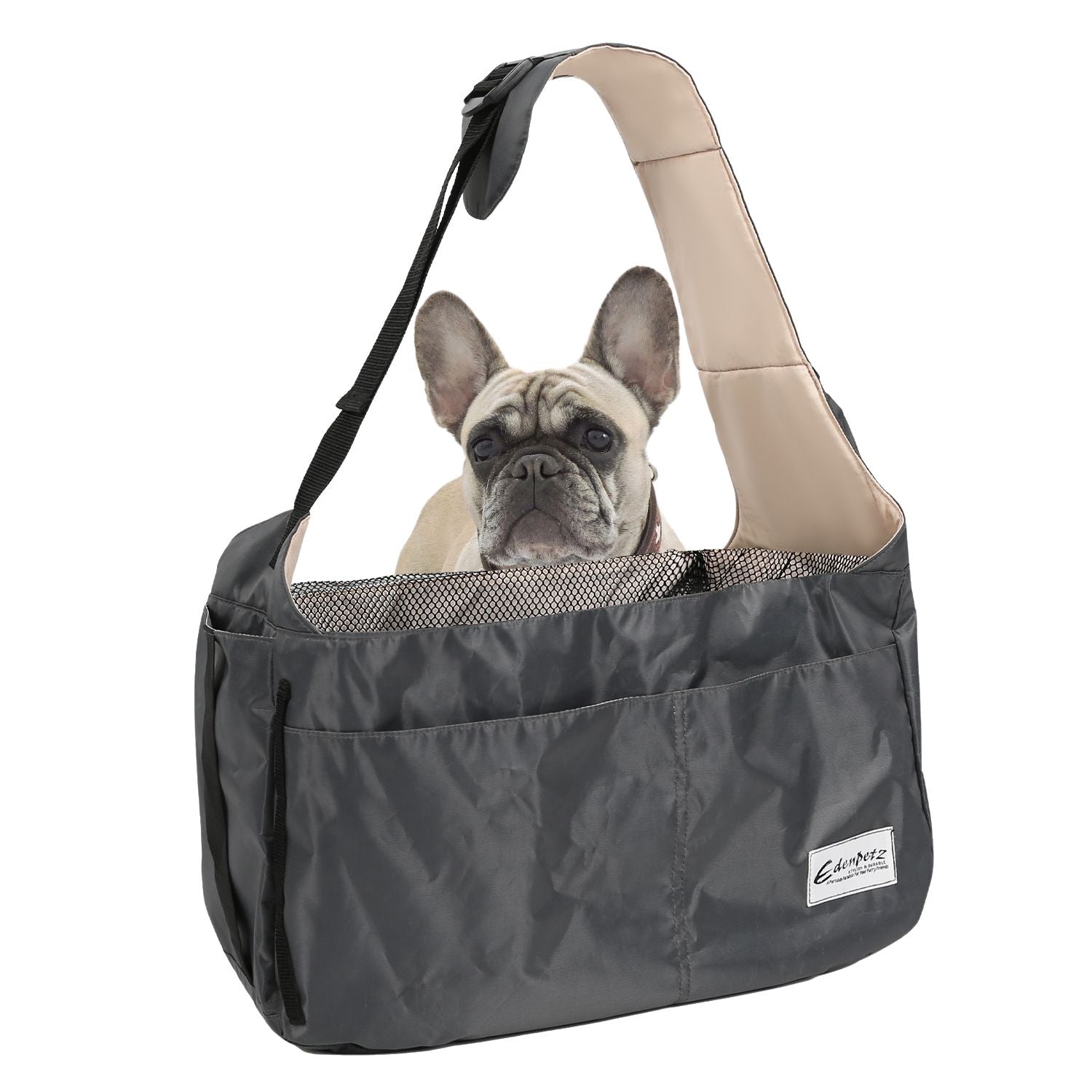 Culture-Inspired Premium Frenchie Carrier Bag – Comfortable Travel Sh...