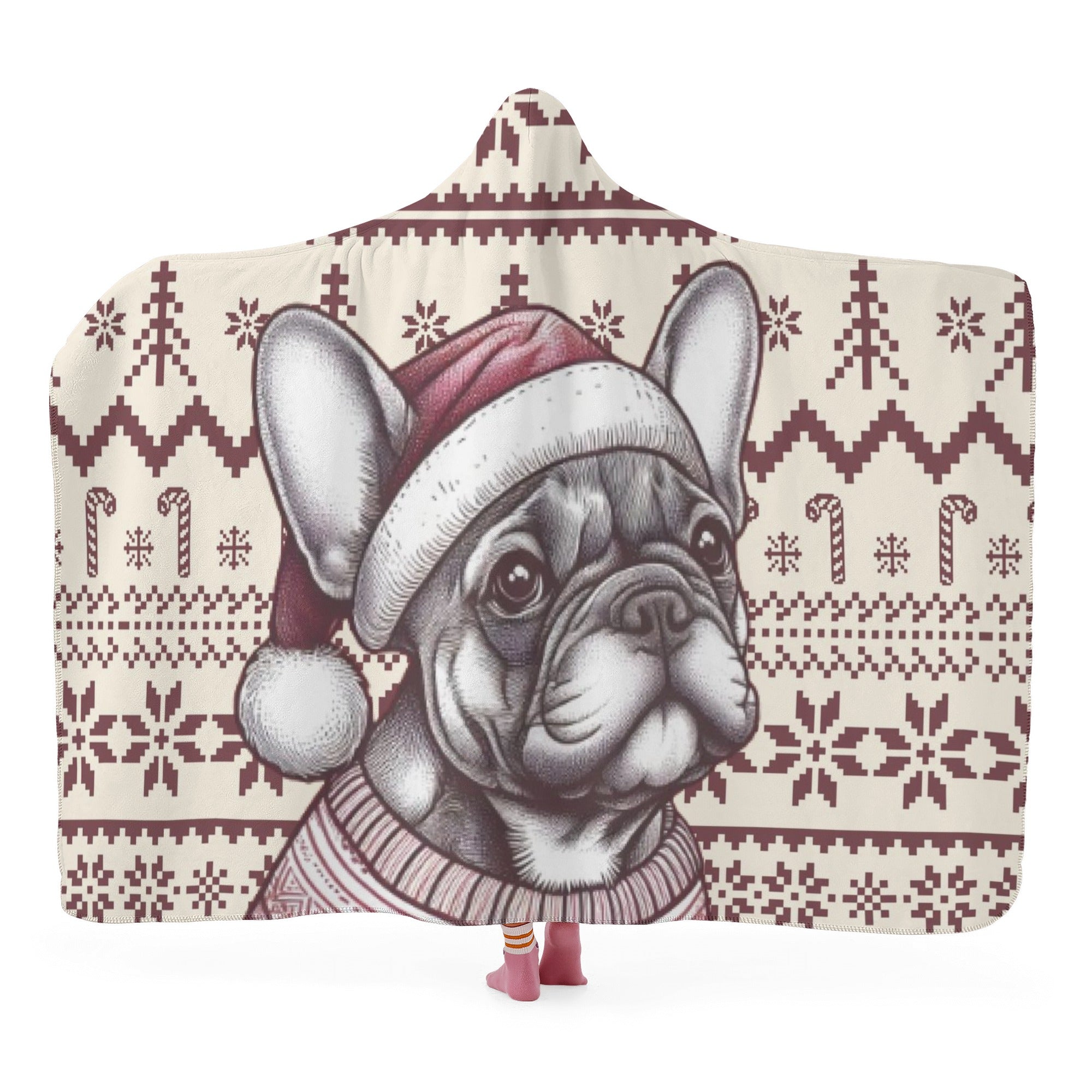 French Bulldog Yoda Hooded Blanket Practical Pet Supply