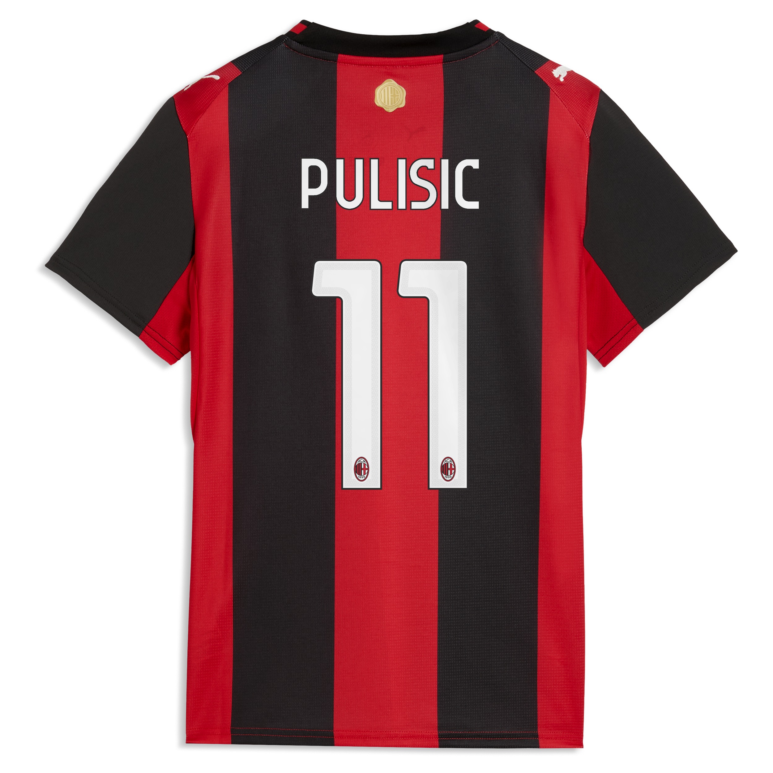 [SJH] Christian Pulisic AC Milan Women's 2026/27 Home Replica Jersey - Black/Red