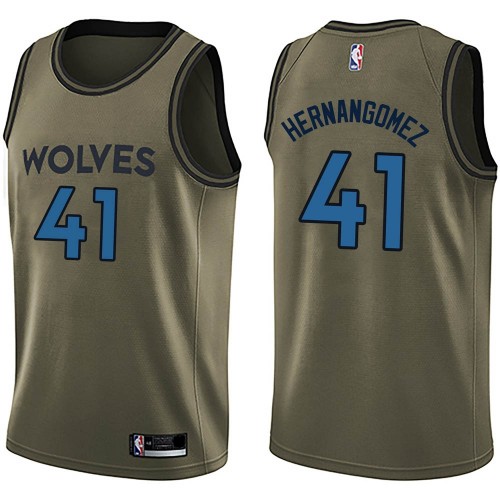 Green Nike M. Timberwolves #41 NBA Jersey Game Day Wear NBA Fan Apparel
