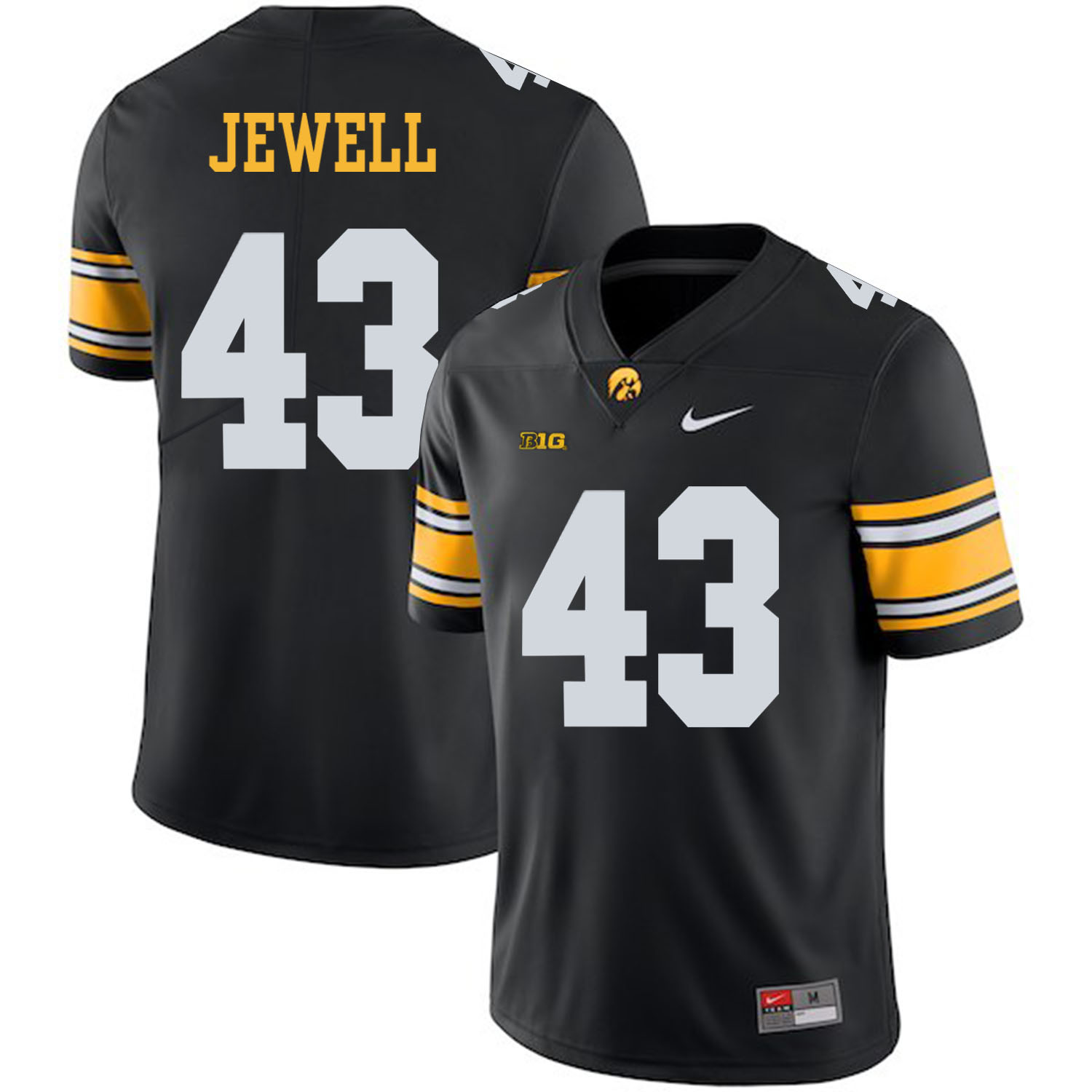 Men's None Black 2024 alternate jersey Josey Jewell #43 college