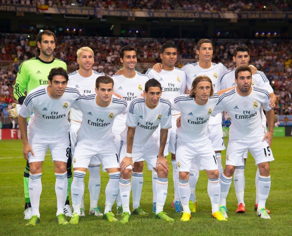 Official 13-14 Real Madrid Home Long Sleeve Retro Jersey Shirt