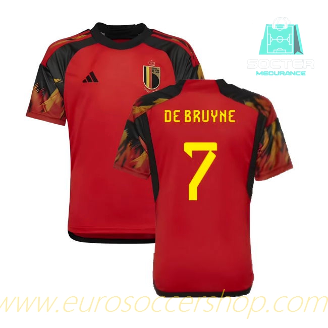 2022-2023 Belgium Home Football Shirt Junior (De Bruyne 7)