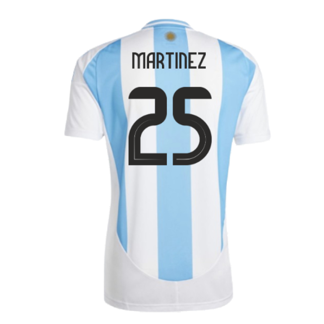 Player 2024-2025 Argentina Home Shirt (Martinez 25) Premium