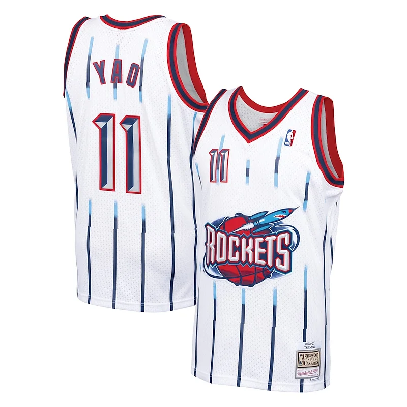 Premium-Quality Yao Ming HOU NBA Jersey - White - Best Value