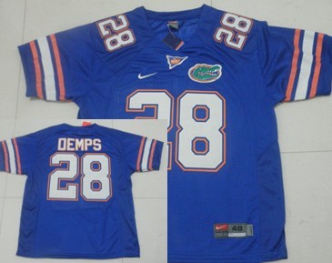 Men's None Blue 2024 stitched Jeff Demps #28 comfortable Jersey