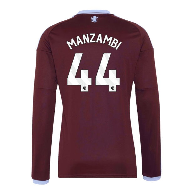 [HP] 2026-2027 Aston Villa Long Sleeve Home Shirt (Manzambi 44)