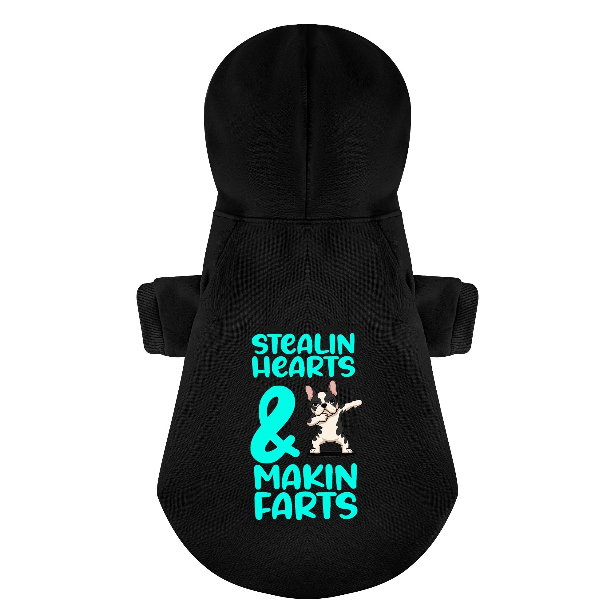 Stealin Hearts & Makin Farts - Durable Personalized French Bulldog Hoodies With Funny Quotes – Stylish, Cozy, And Premium 100% Cotton Indoor Comfort