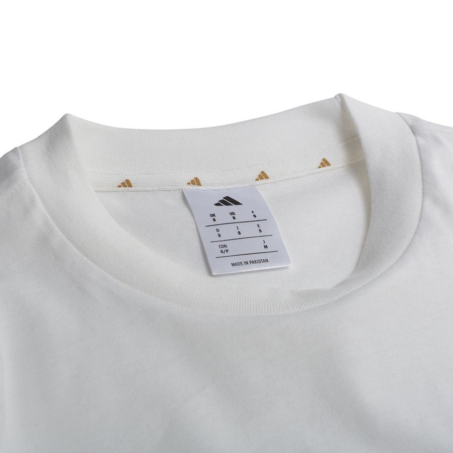 Italy T Shirt Dna Pure White Adidas National Team Wear