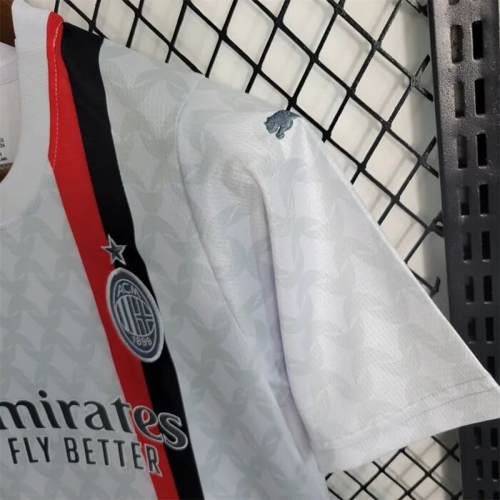 Advanced Fabric Kids AC Milan 2324 Away Kit ShirtShorts