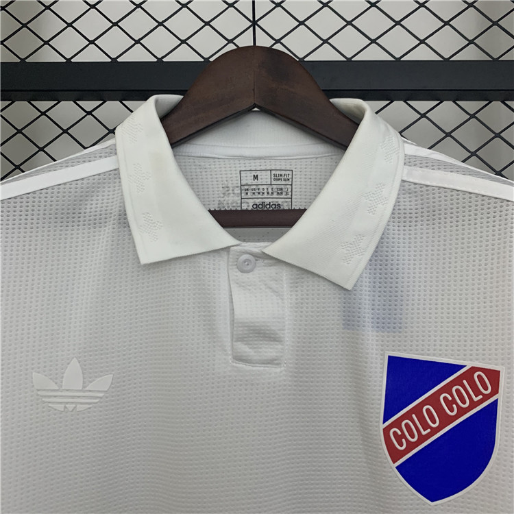 Professional Grade 2526 Colo-Colo 100th Anniversary White Polo Shirt