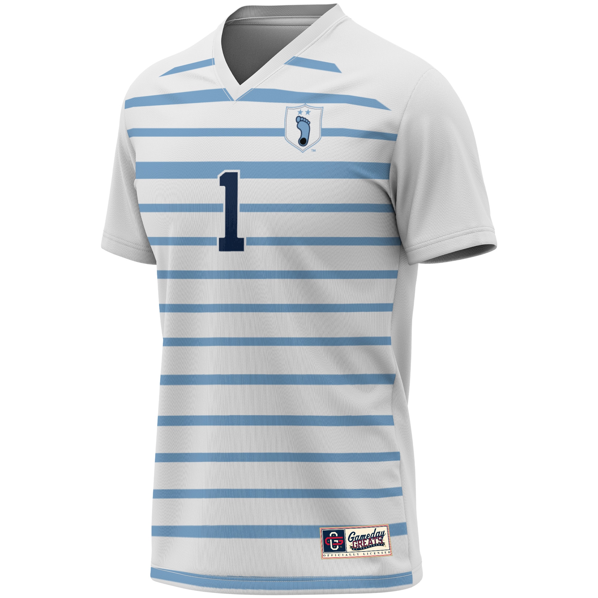 [DDG] North Carolina Tar Heels GameDay Greats Youth Lightweight Soccer Fashion Jersey - White
