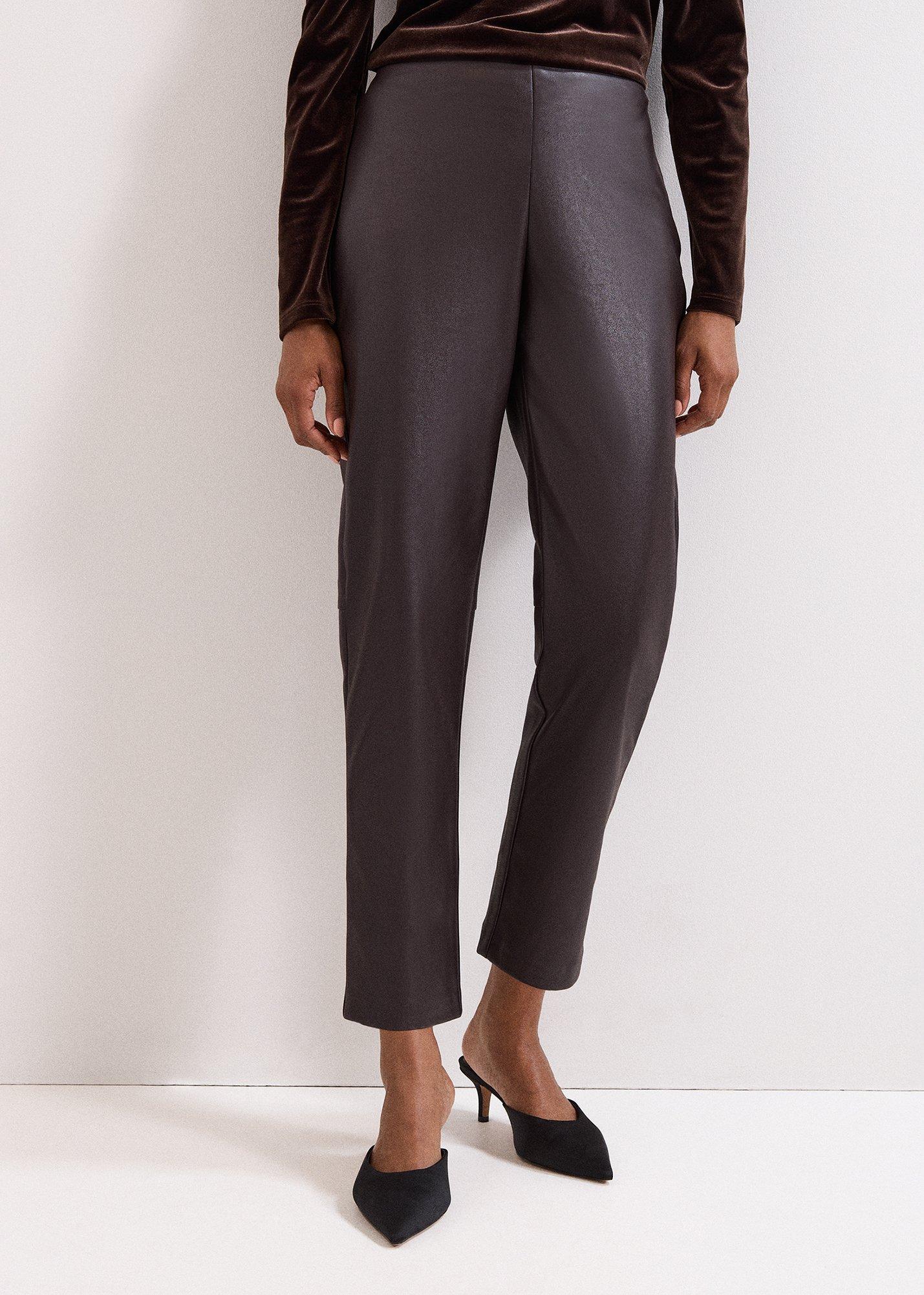 Mya PU Crop Trouser