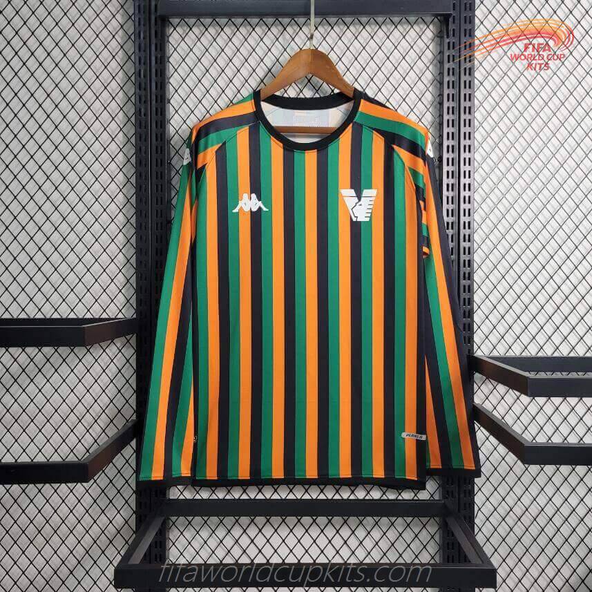 Venezia 23-24 Green/Orange Training Long football kit