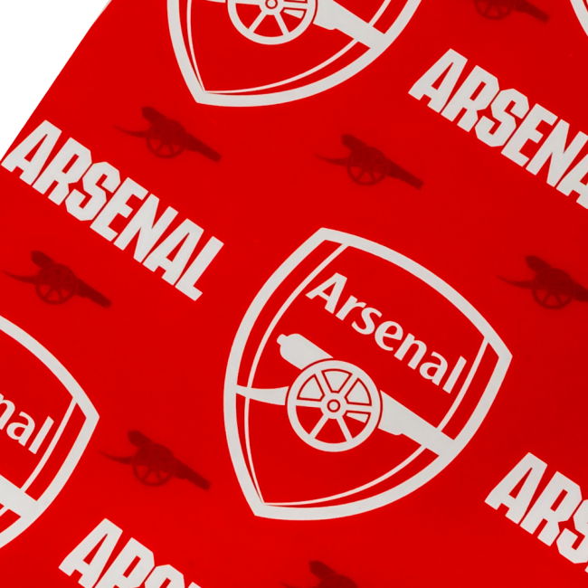 Arsenal FC Text Gift Wrap (Limited Edition)