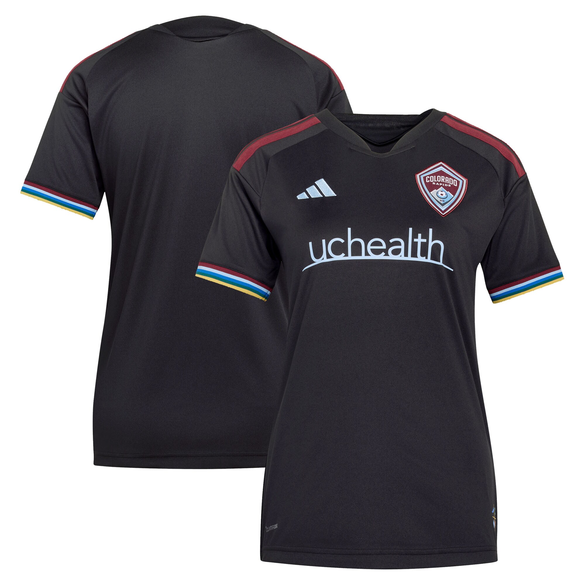 [SJH] Colorado Rapids Women's 2026 Colorful Colorado Replica Jersey - Black