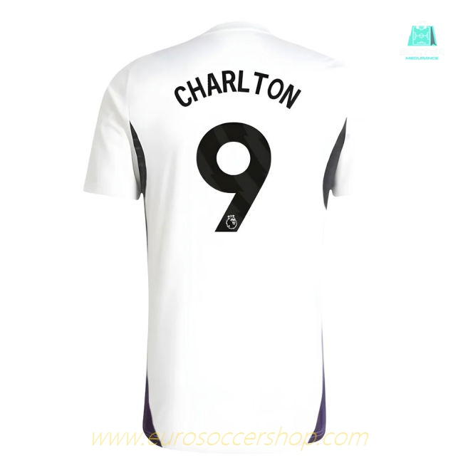 2025-2026 Man Utd Training Jersey (White) (Charlton 9)