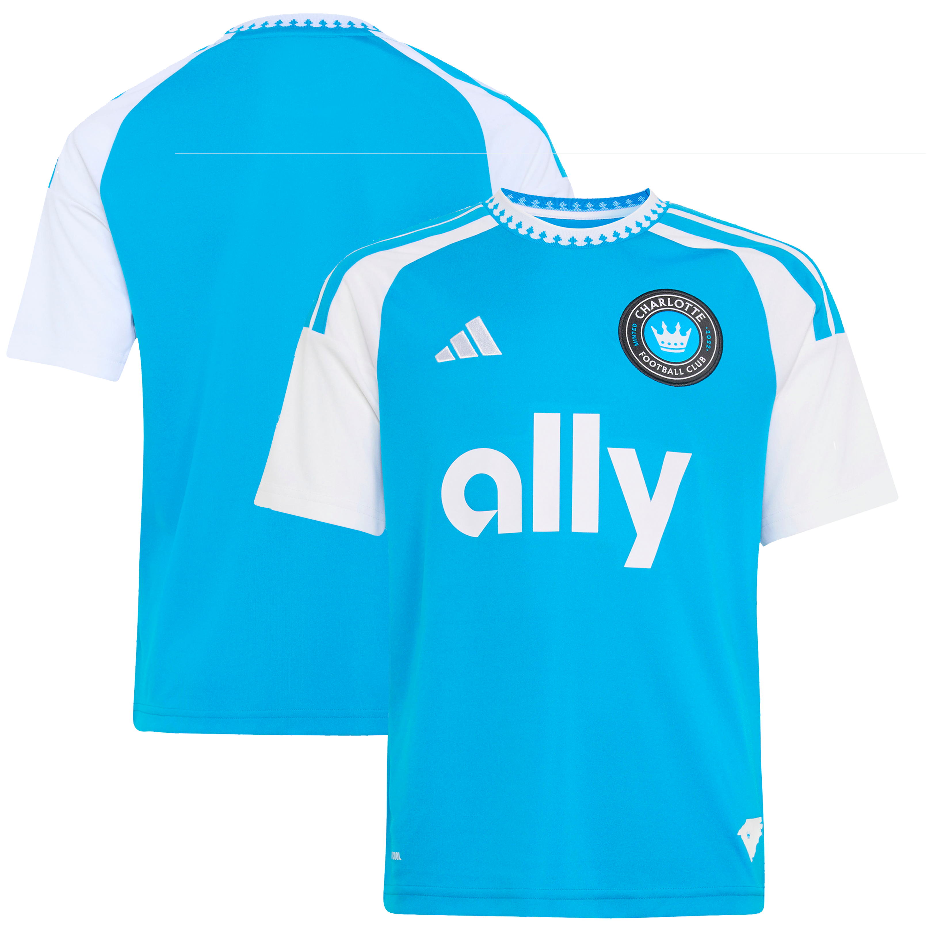 [SJH] Charlotte FC Youth 2026 Carolina Kit: Crowns Up Replica Jersey - Blue