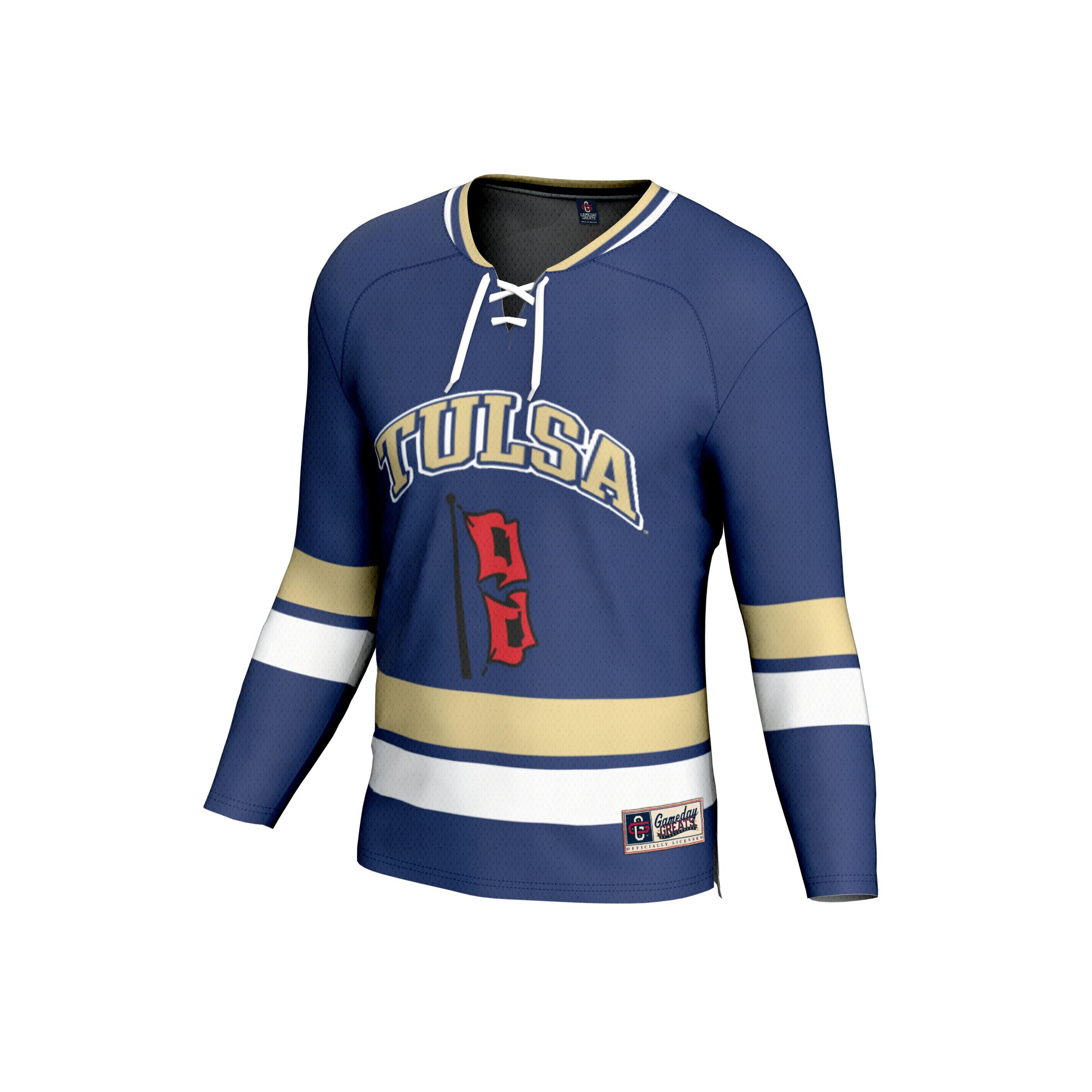 [DDG] Tulsa Golden Hurricane GameDay Greats Hockey Jersey - Royal