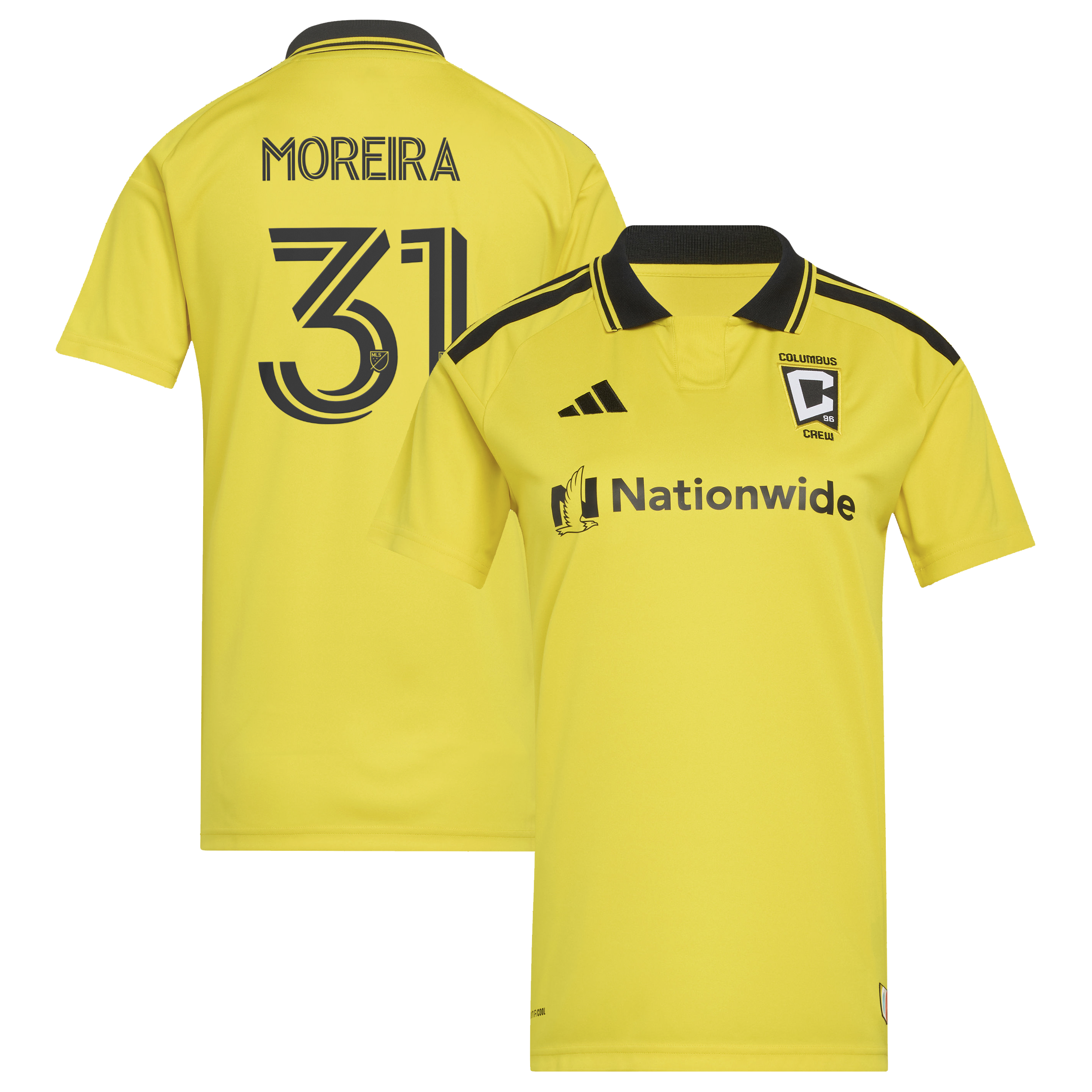 [SJH] Youth Steven Moreira Columbus Crew Women's 2026 The Crafted for Excellence Kit Replica Jersey - Yellow