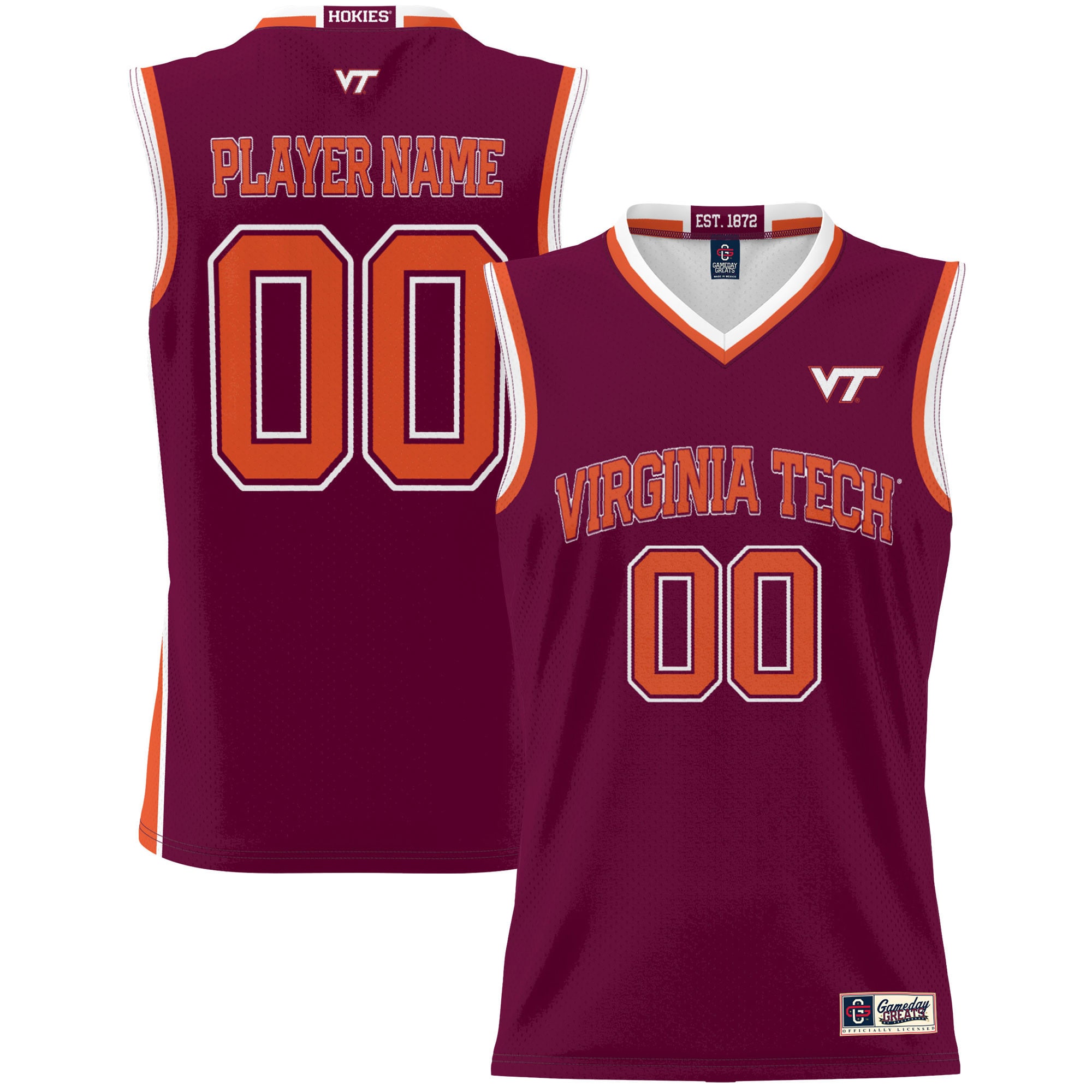 [NJP] Virginia Tech Hokies GameDay Greats NIL Pick-A-Player Lightweight Women's Basketball Jersey - Maroon
