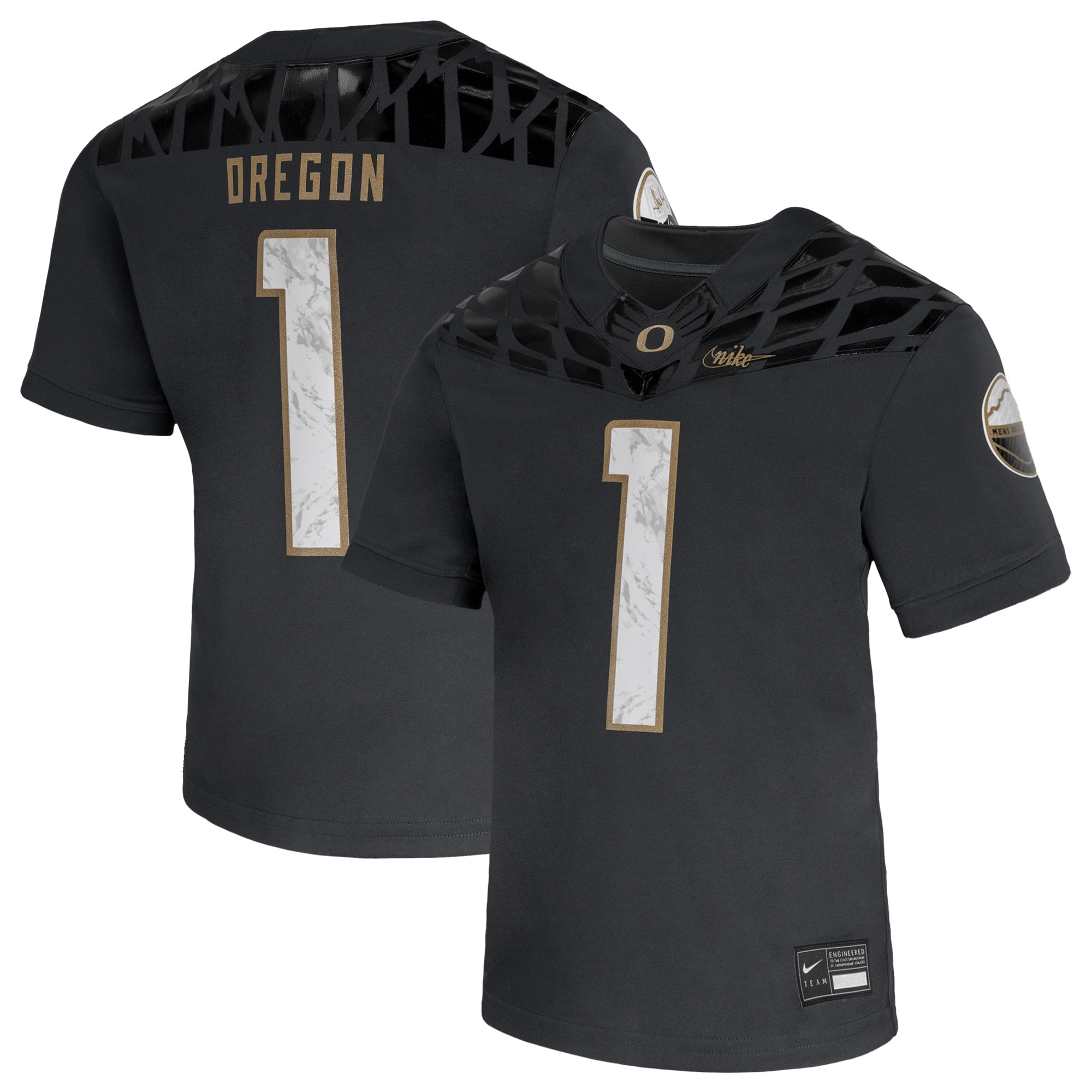 [NJP] Oregon Ducks Toddler Shoe Duck Vapor Fusion Jersey - Anthracite