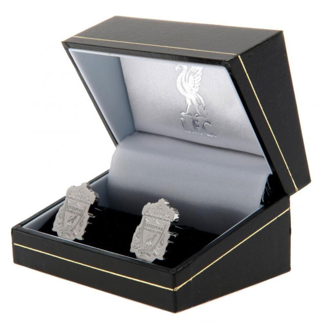Liverpool Authorized Liverpool FC Stainless Steel Formed Crest Cuff...