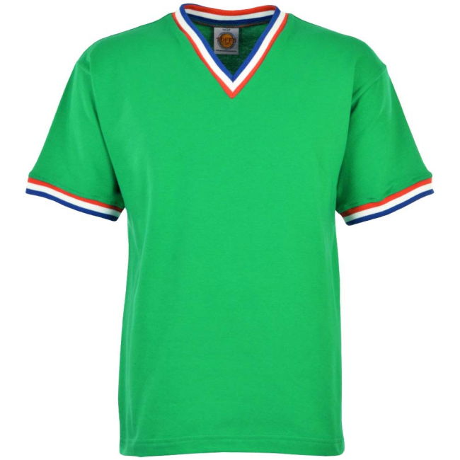 St Etienne Short Sleeve Retro Football Shirt | Premium | Professional