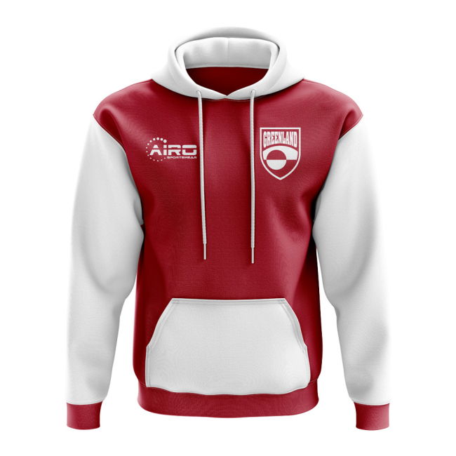 Authentic Greenland Concept Country Football Hoody (Red)