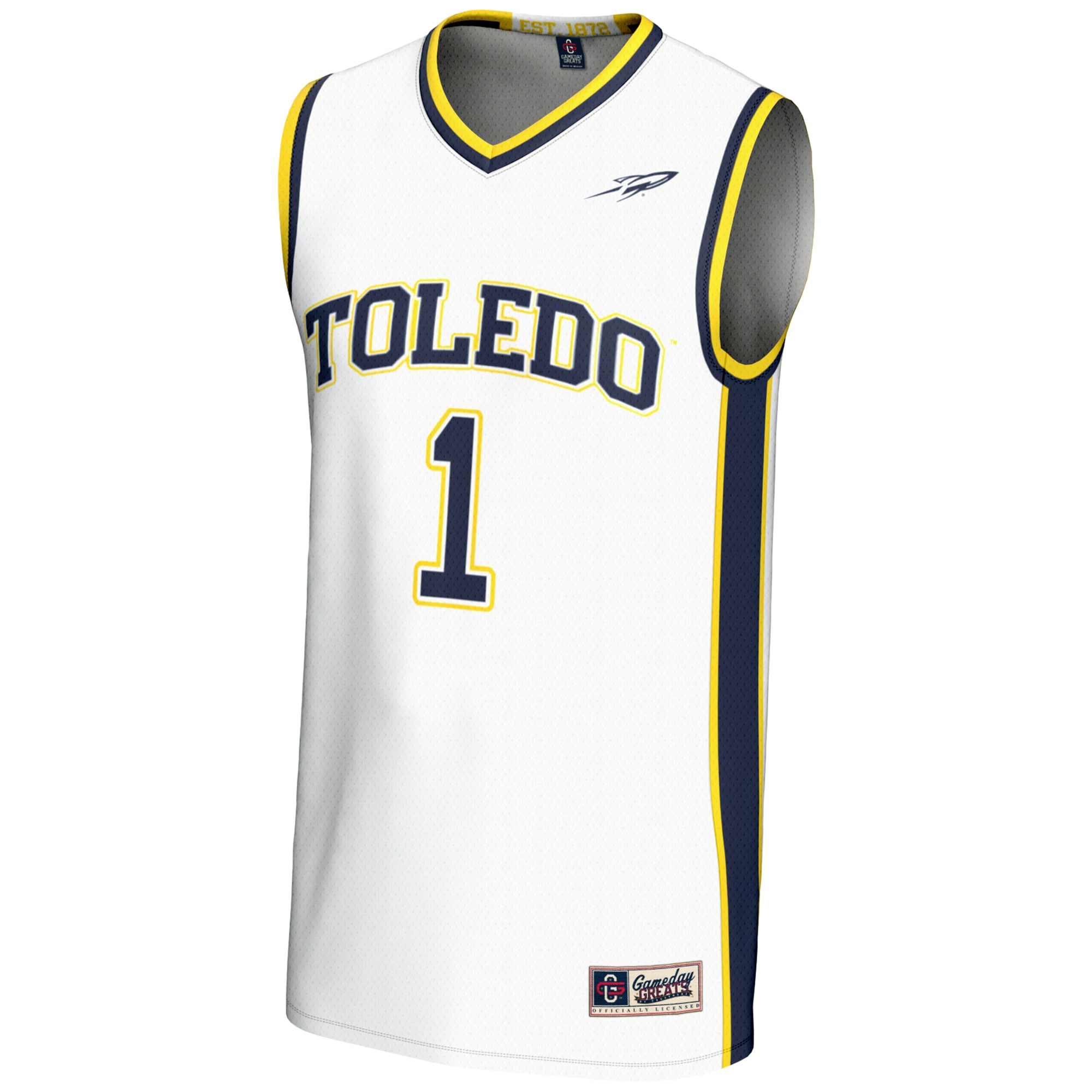 [DDG] Toledo Rockets GameDay Greats Youth Lightweight Basketball Jersey - White