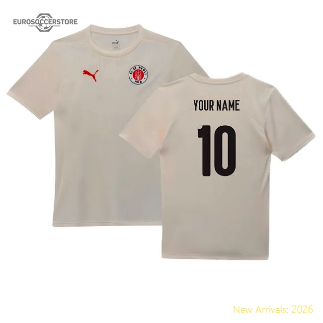 Popular 2024-2025 St Pauli Training Shirt (Sugared Almond) (Your Name)