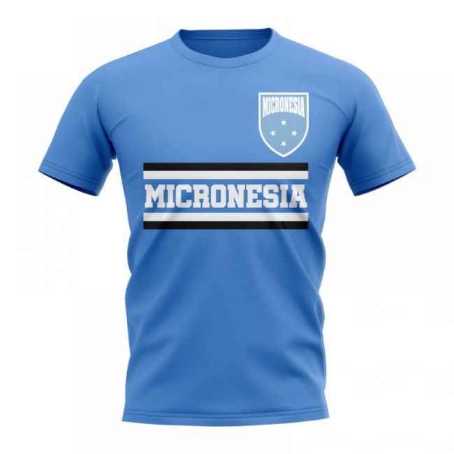 Soccer Micronesia Core Football Country T-Shirt (Sky) Professional