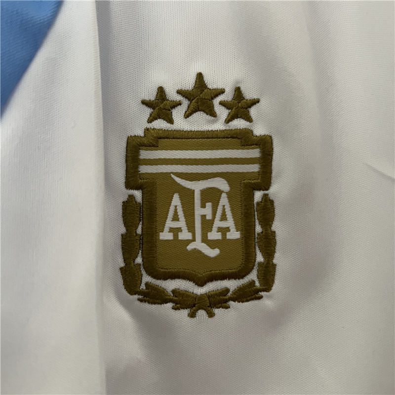 Kids Copa America 2024 Argentina Home Soccer KitShirtShorts -