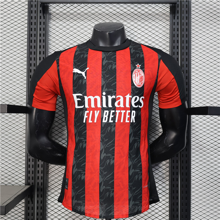 Official Authentic AC Milan 2526 Home Match Football Shirt